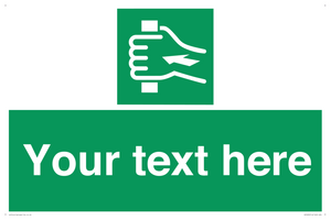 Custom Push Bar Sign